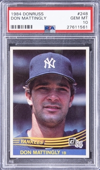 1984 Donruss Baseball #248 Don Mattingly Rookie Card - PSA GEM MT 10